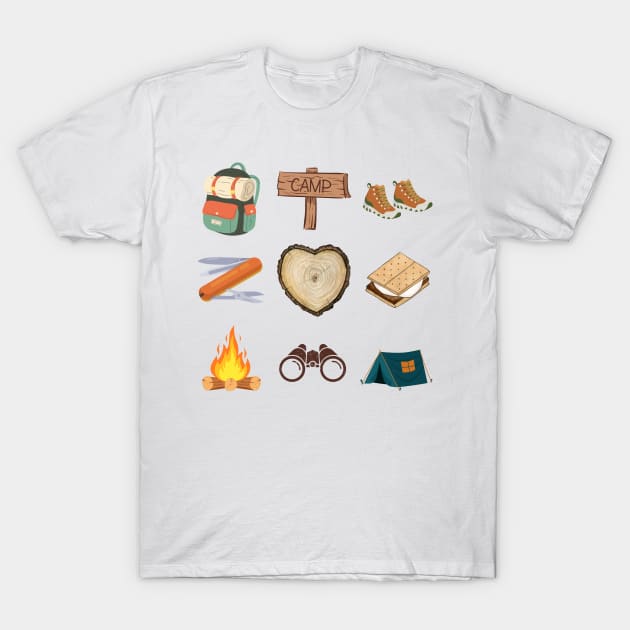 Camping Lover T-Shirt by Doodlehive 